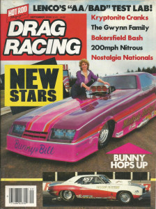 DRAG RACING 1986 SEPT - BUNNY & BILL, NOSTALGIA NATS, GWYNN, HARRY GREEK